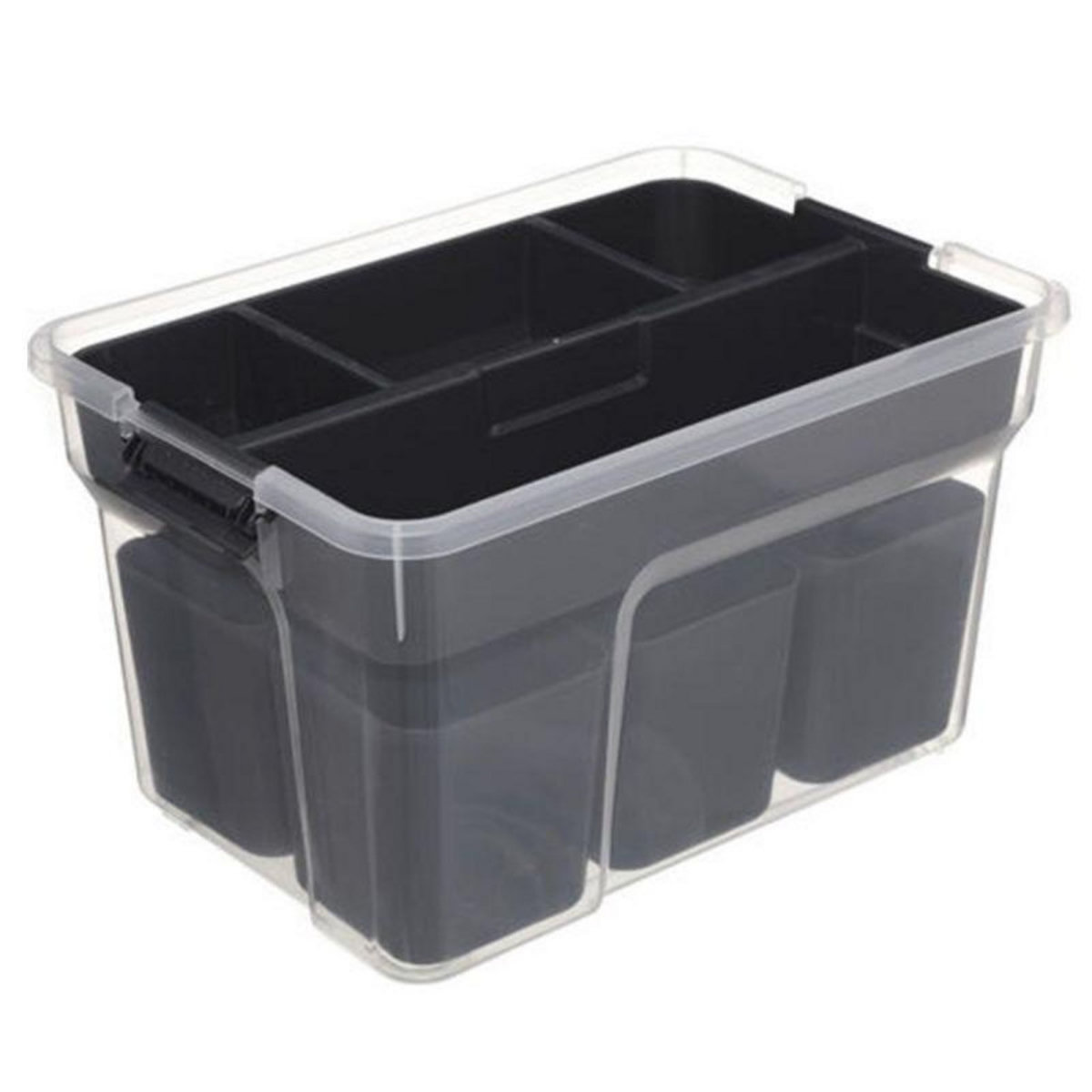  Boîte de Rangement  10 Compartiments  8L Transparent