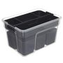 Voir la diapositive 3 :  Boîte de Rangement  10 Compartiments  8L Transparent
