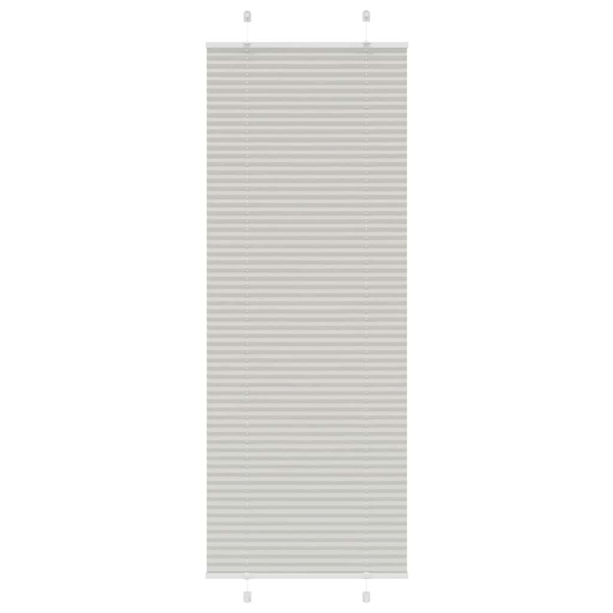 VIDAXL Store plisse gris clair 75x200 cm largeur du tissu 74,4 cm