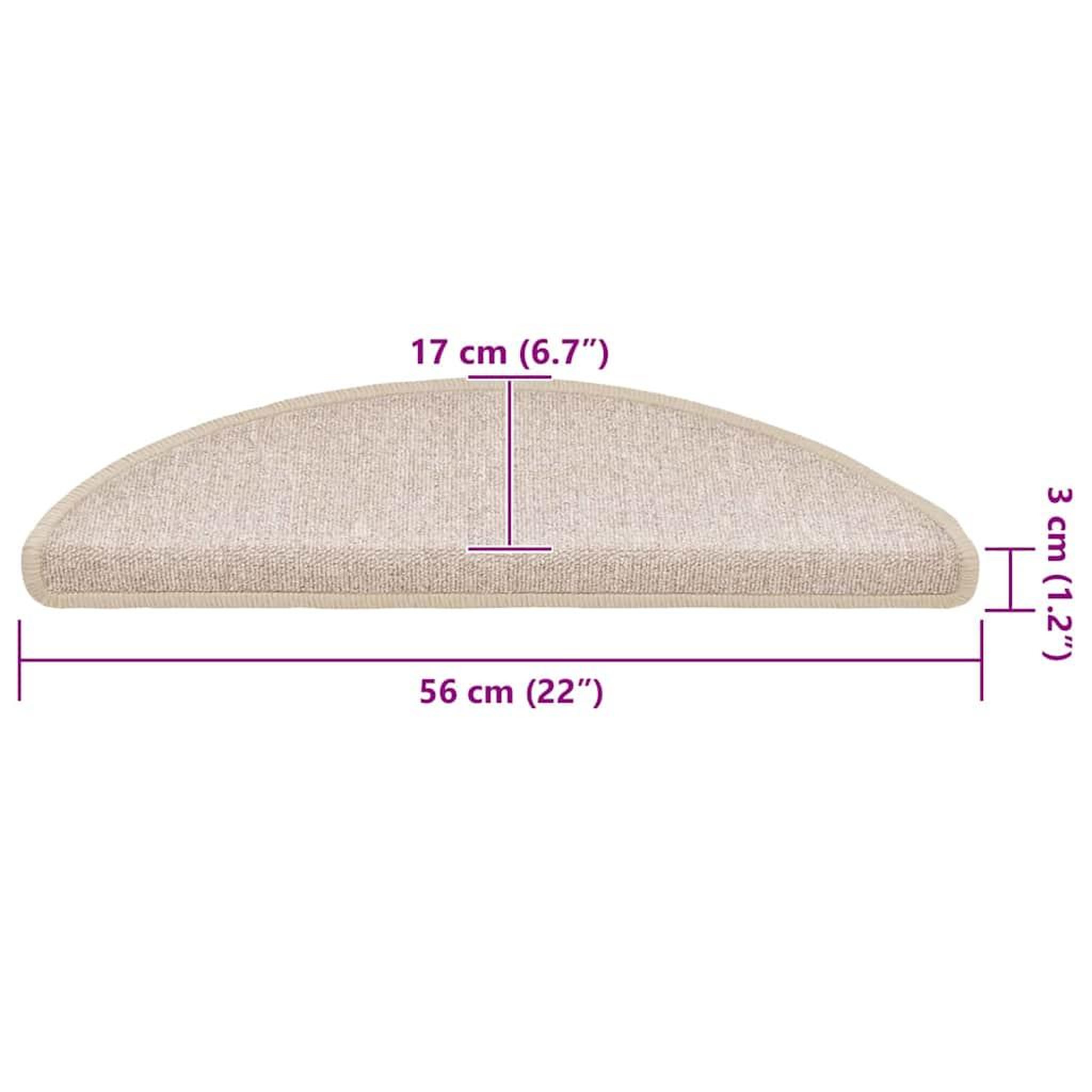 Voir la diapositive 6 : VIDAXL Tapis d'escalier 20 pcs taupe 56x17x3 cm