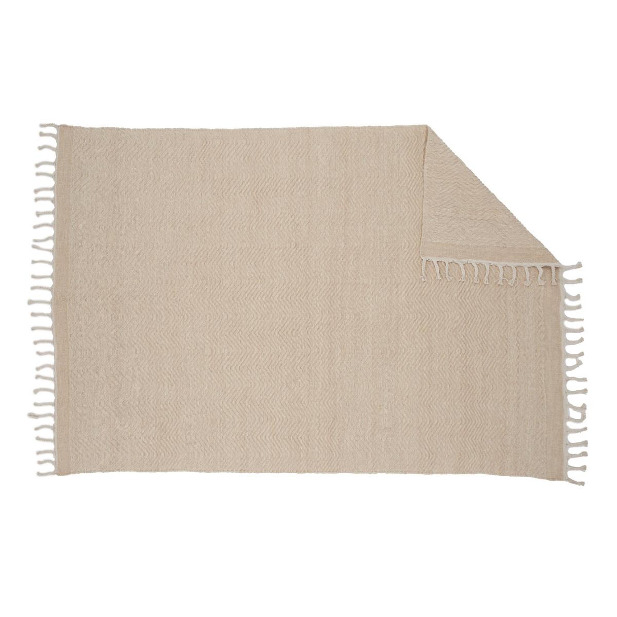 Voir la diapositive 2 : Paris Prix Tapis déco en laine  loke  203x300cm beige