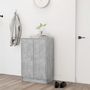 Voir la diapositive 3 : VIDAXL Armoire a chaussures Gris beton 60x35x92 cm Bois d'ingenierie