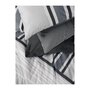 Voir la diapositive 2 : GENERIQUE Parure de lit - 129CTN64488 - 1 housse de couette 220 x 240 cm + 2 taies d'oreiller 60 x 60 cm - 100% coton ranforcé - Anthraci
