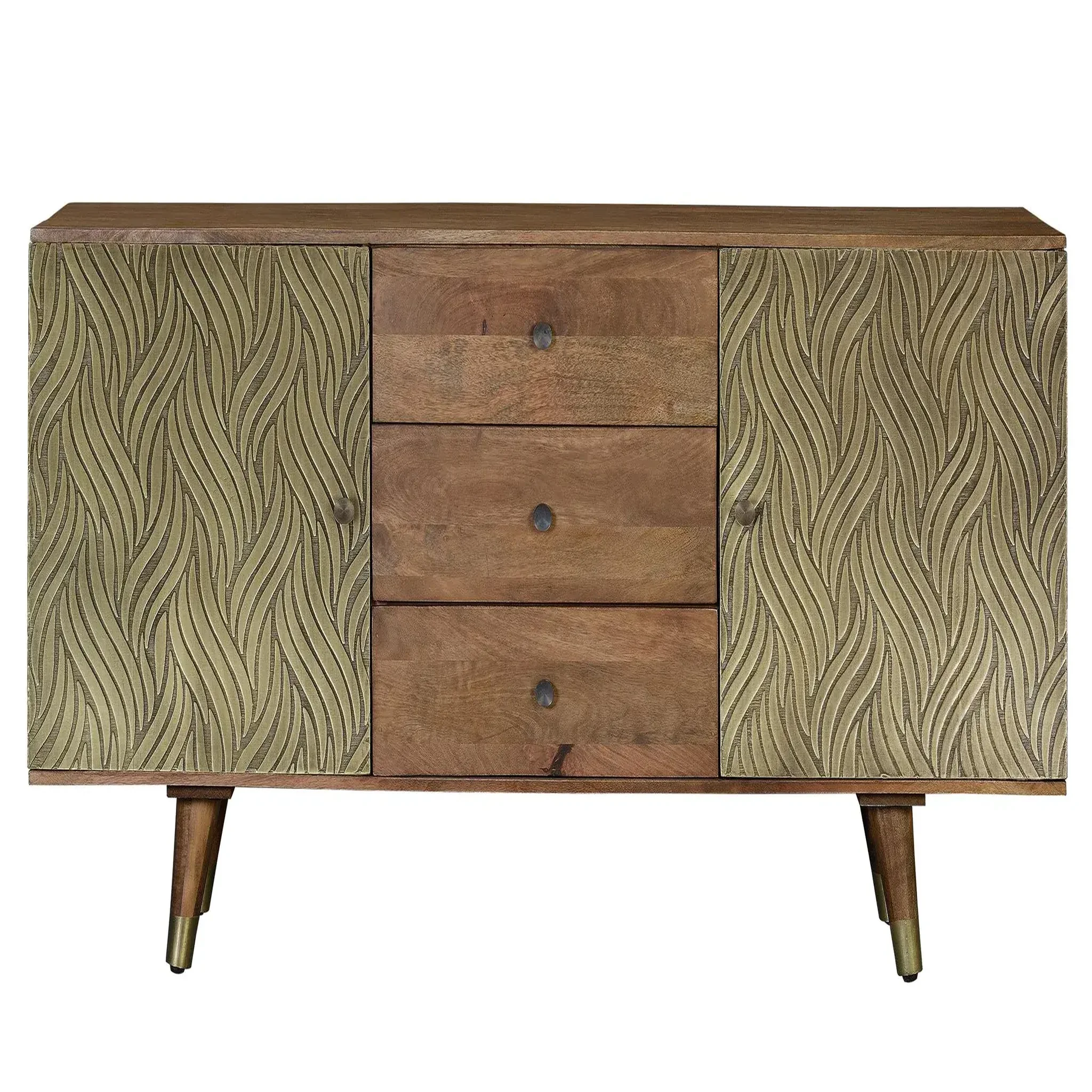 GINER Y COLOMER SL Buffet en bois de manguier 160cm style rétro moderne