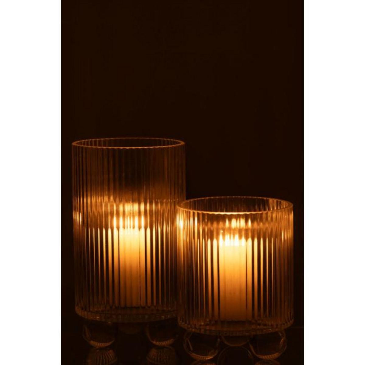 Paris Prix Photophore Vase en Verre  Clara  21cm Transparent