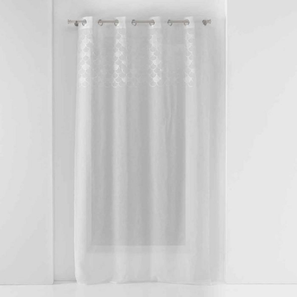 Paris Prix Rideau Voilage à Œillets  Yaelle  135x240cm Blanc