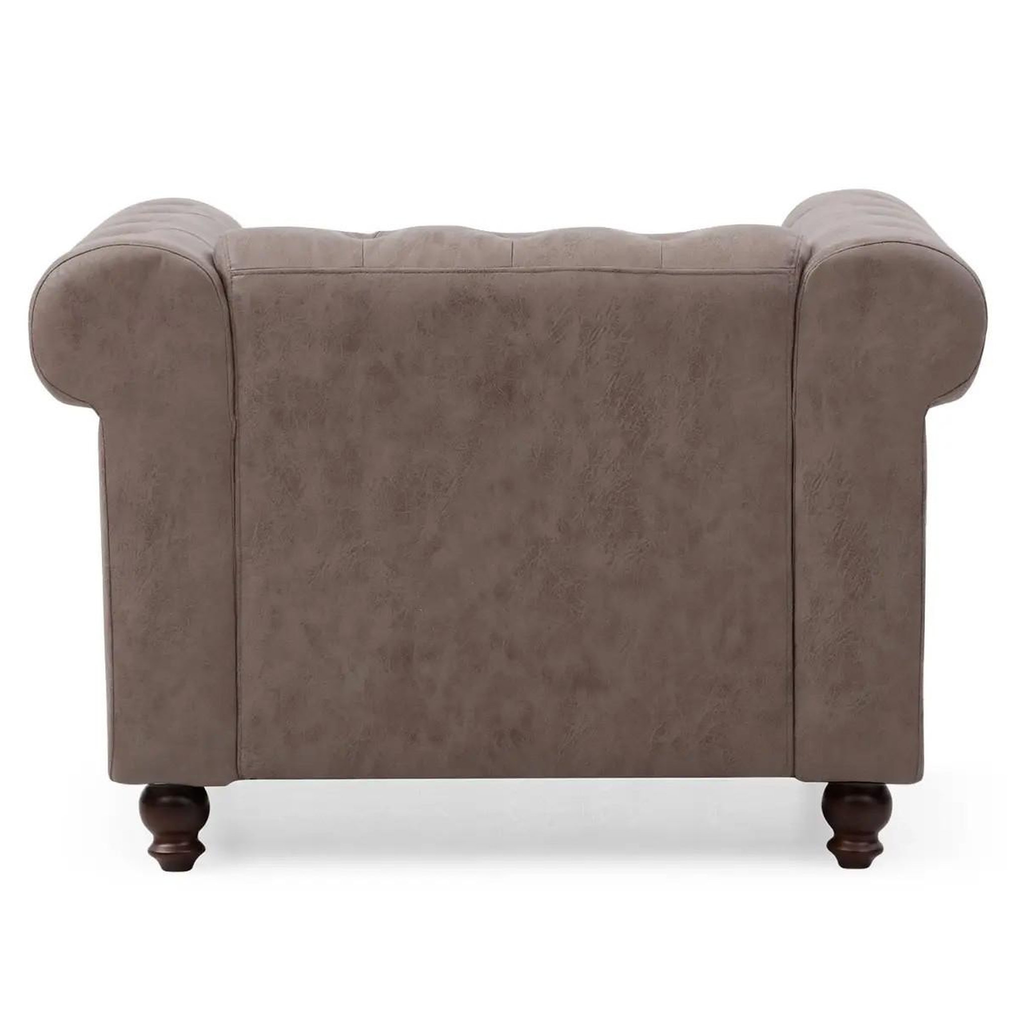 Voir la diapositive 4 : Paris Prix Fauteuil design  chesterfield  110cm marron vintage