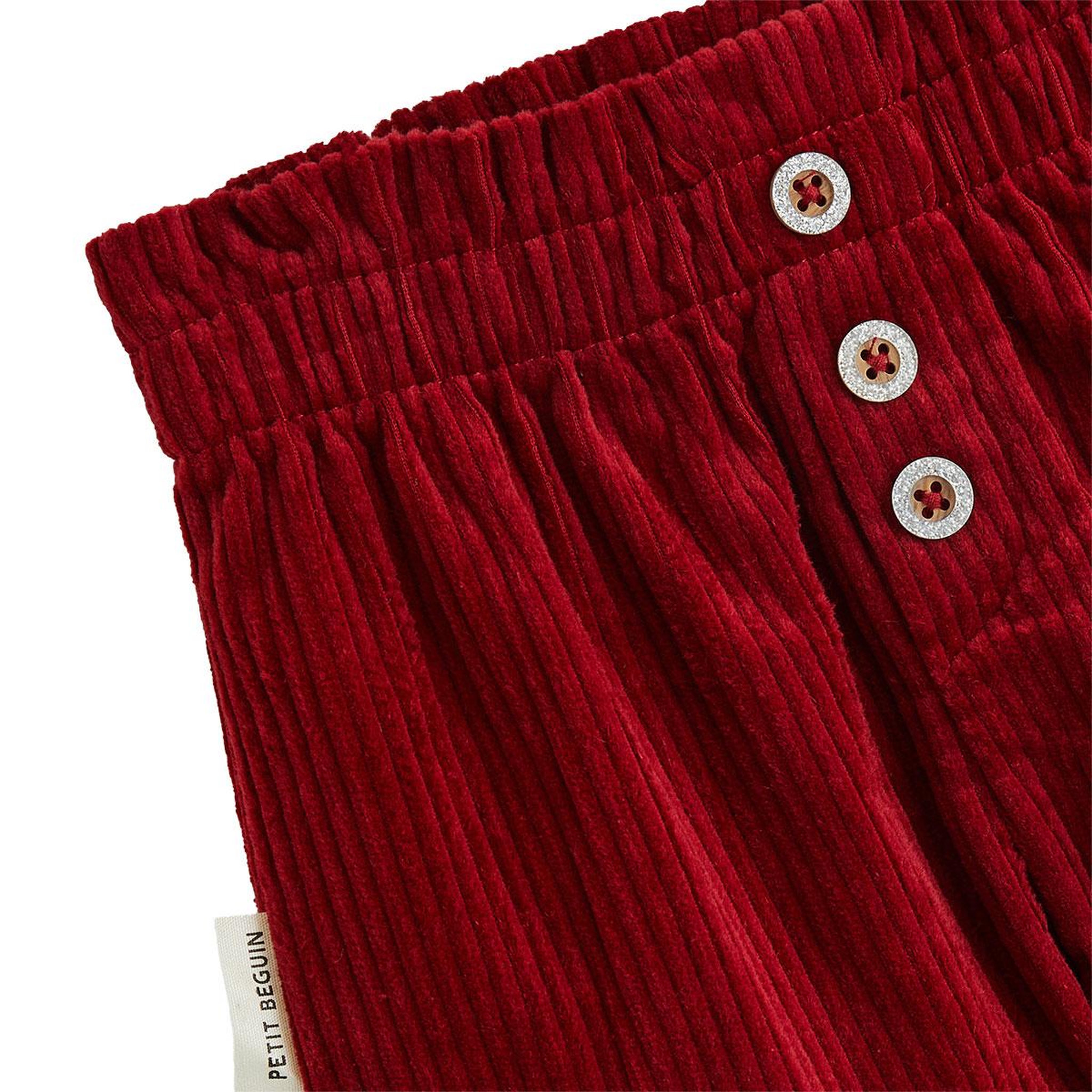 Voir la diapositive 2 : PETIT BEGUIN Pantalon bébé en velours côtelé Grace