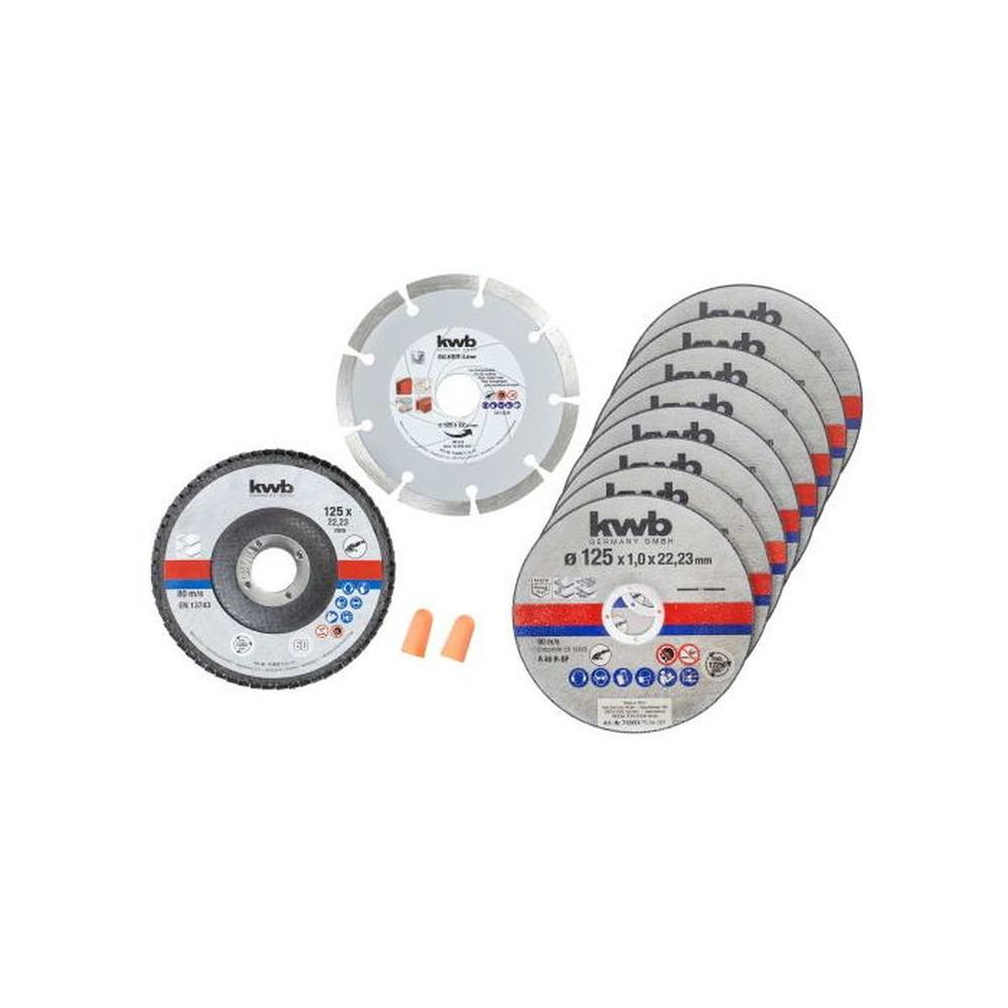 KWB 10 disques à tronçonner extra fins, 125x1,0mm