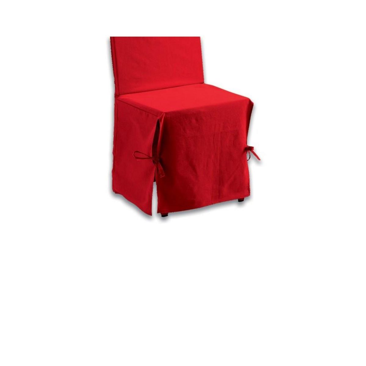 ATELIER DU COTON Housse de chaise Renato rouge coton