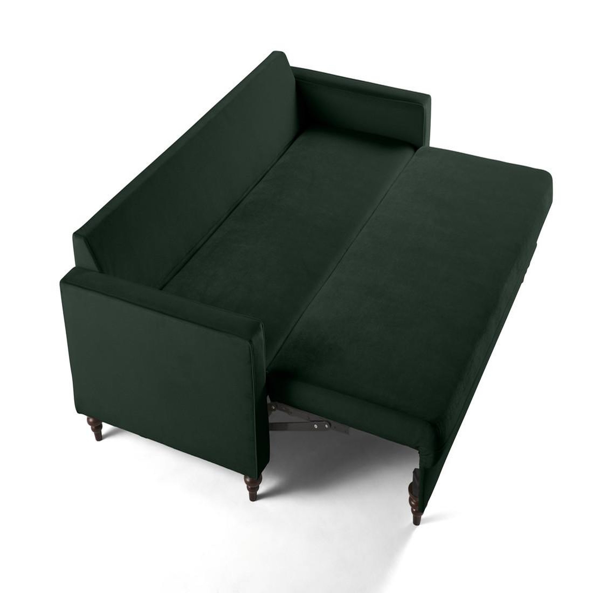 Voir la diapositive 4 : BEST MOBILIER Flamingo - canapé droit 3 places convertible en velours