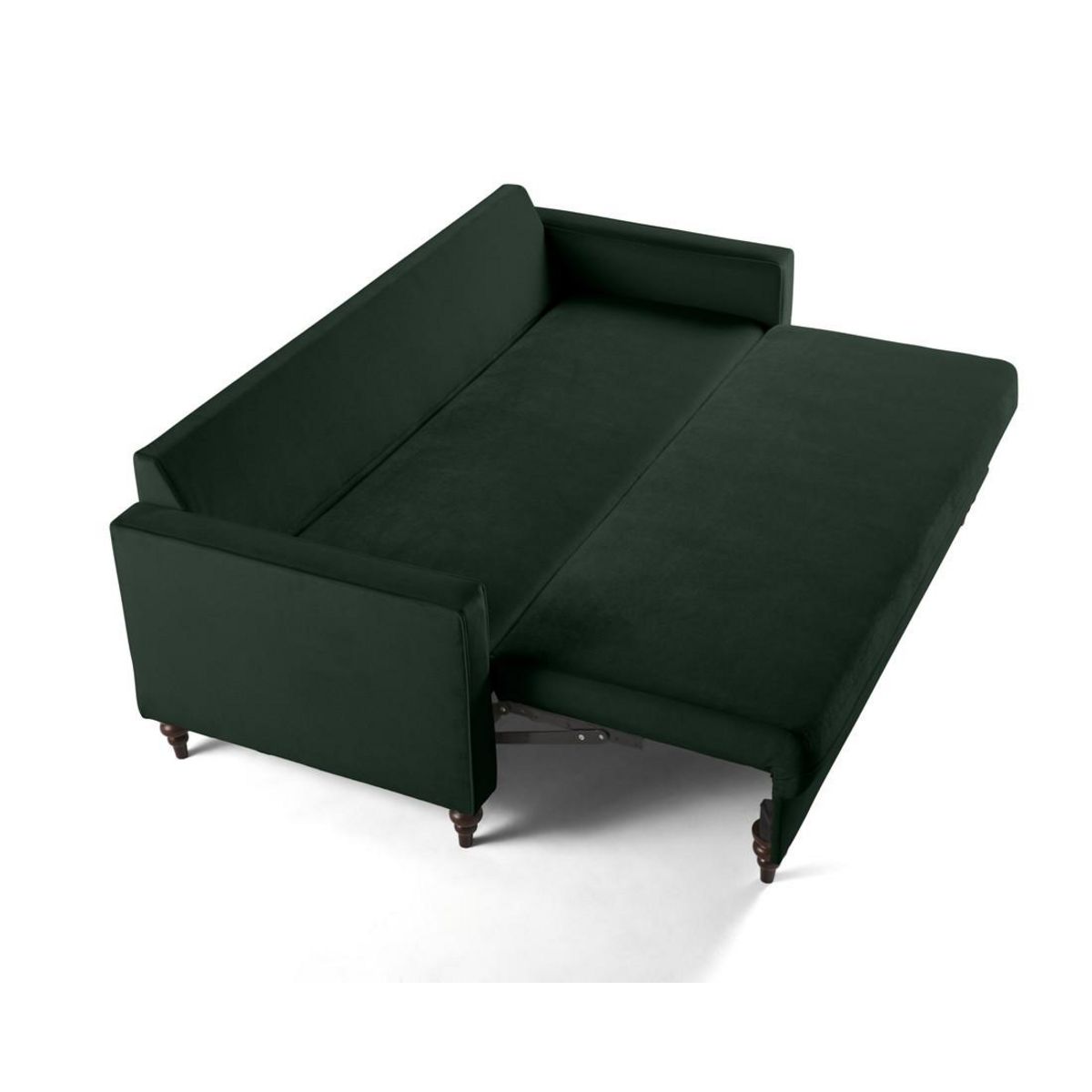 BEST MOBILIER Flamingo - canapé droit 3 places convertible en velours