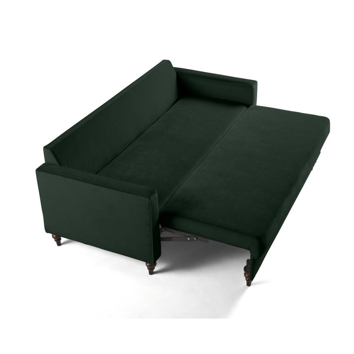 BEST MOBILIER Flamingo - canapé droit 3 places convertible en velours