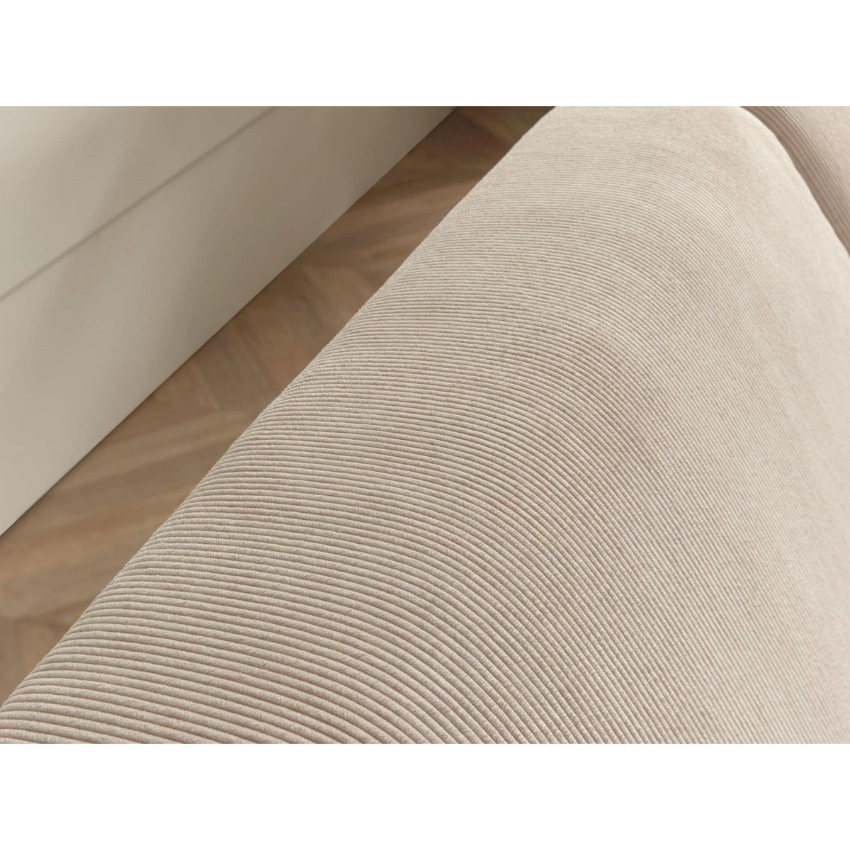 LISA DESIGN Malcom - canapé panoramique d'angle droit - en velours côtelé