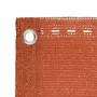 VIDAXL Ecran de balcon Orange 75x600 cm PEHD