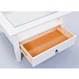 Voir la diapositive 6 : Table basse carrée en bois massif 1 tiroir plateau verre L75cm CASSIS