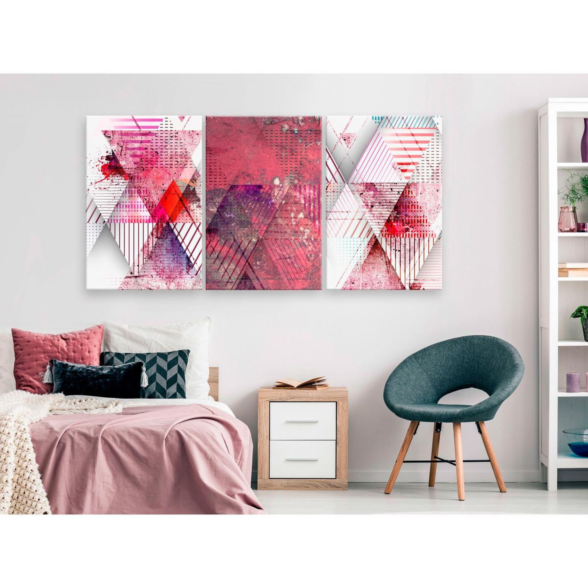 Voir la diapositive 2 : Paris Prix Tableau imprimé  spring layout 3 panneaux  60x120cm