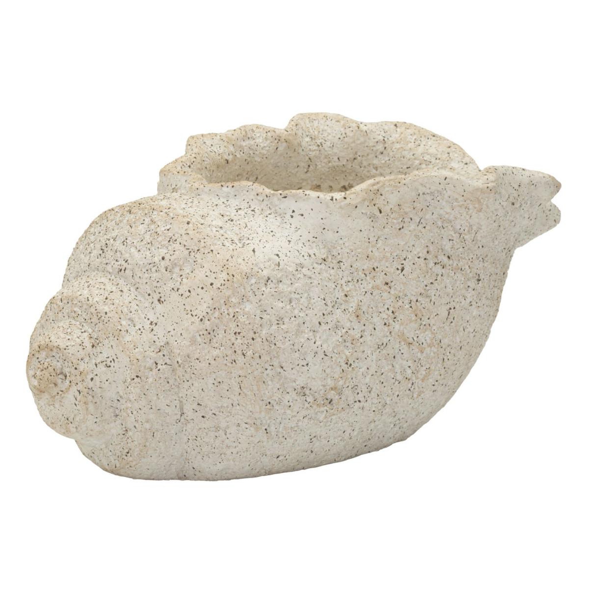 Paris Prix Vase design effet sable  shell  35cm beige