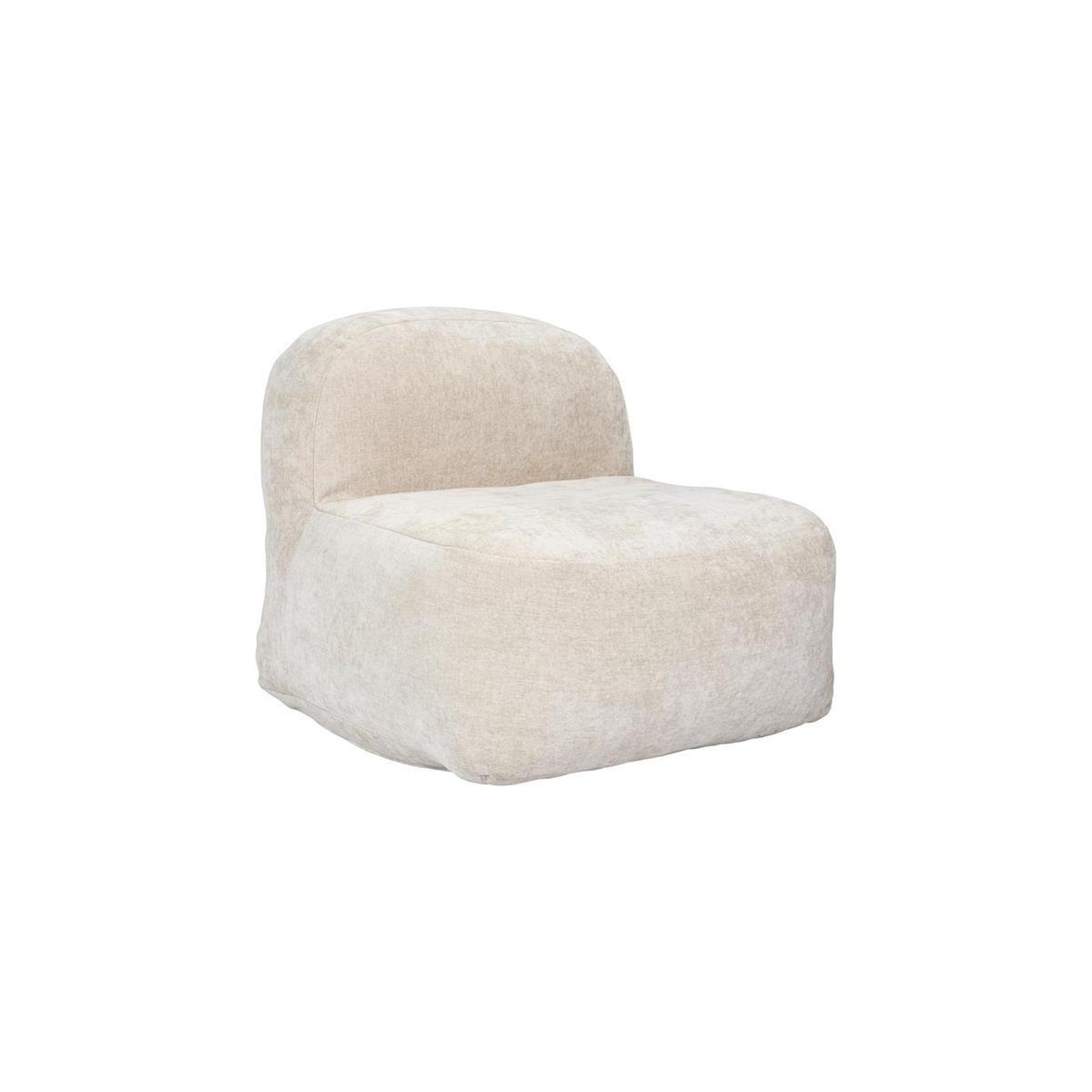 The Home Deco Factory Fauteuil compressé design  emilia  85cm beige