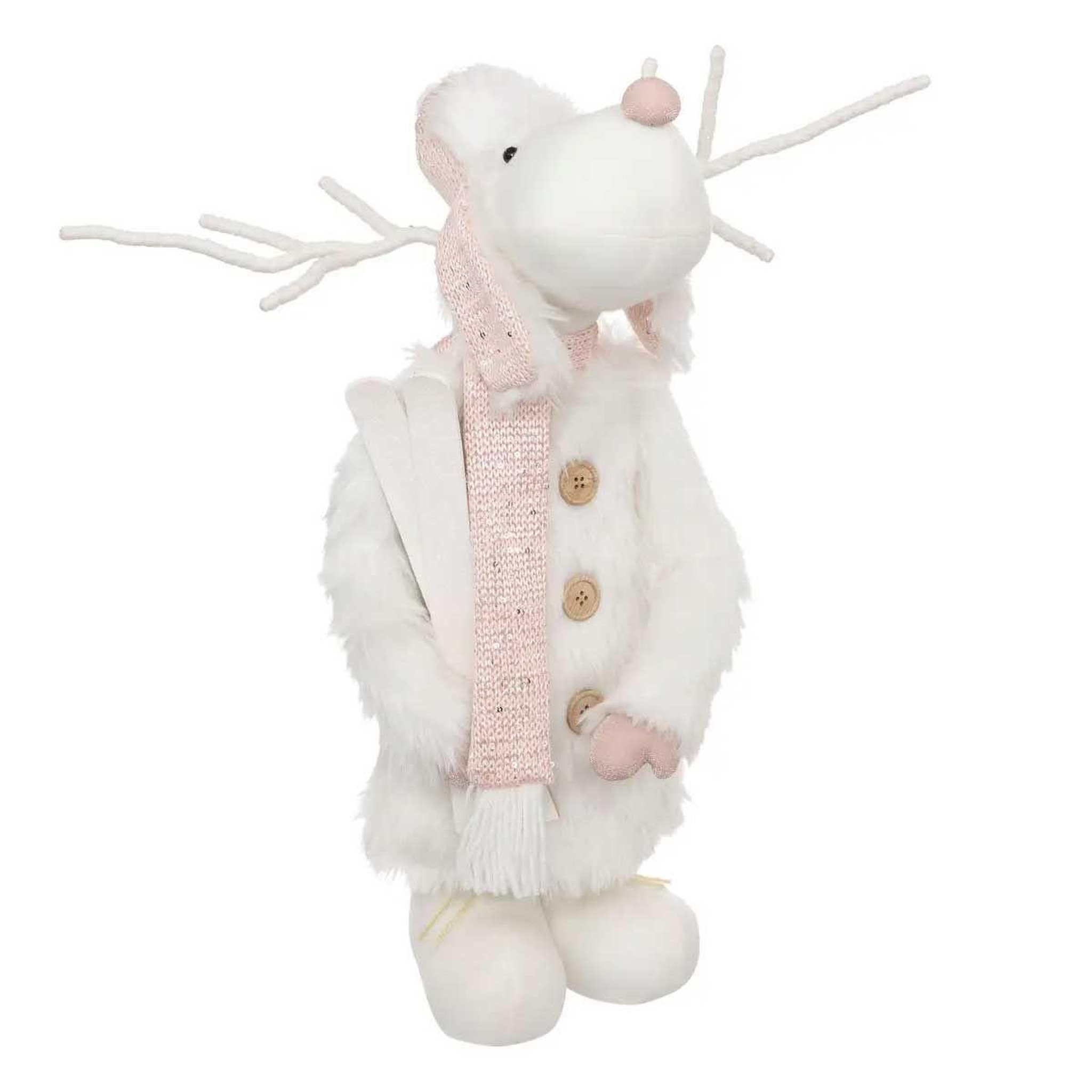 Voir la diapositive 2 : ATMOSPHERA Renne télescopique  mathilde  76cm blanc