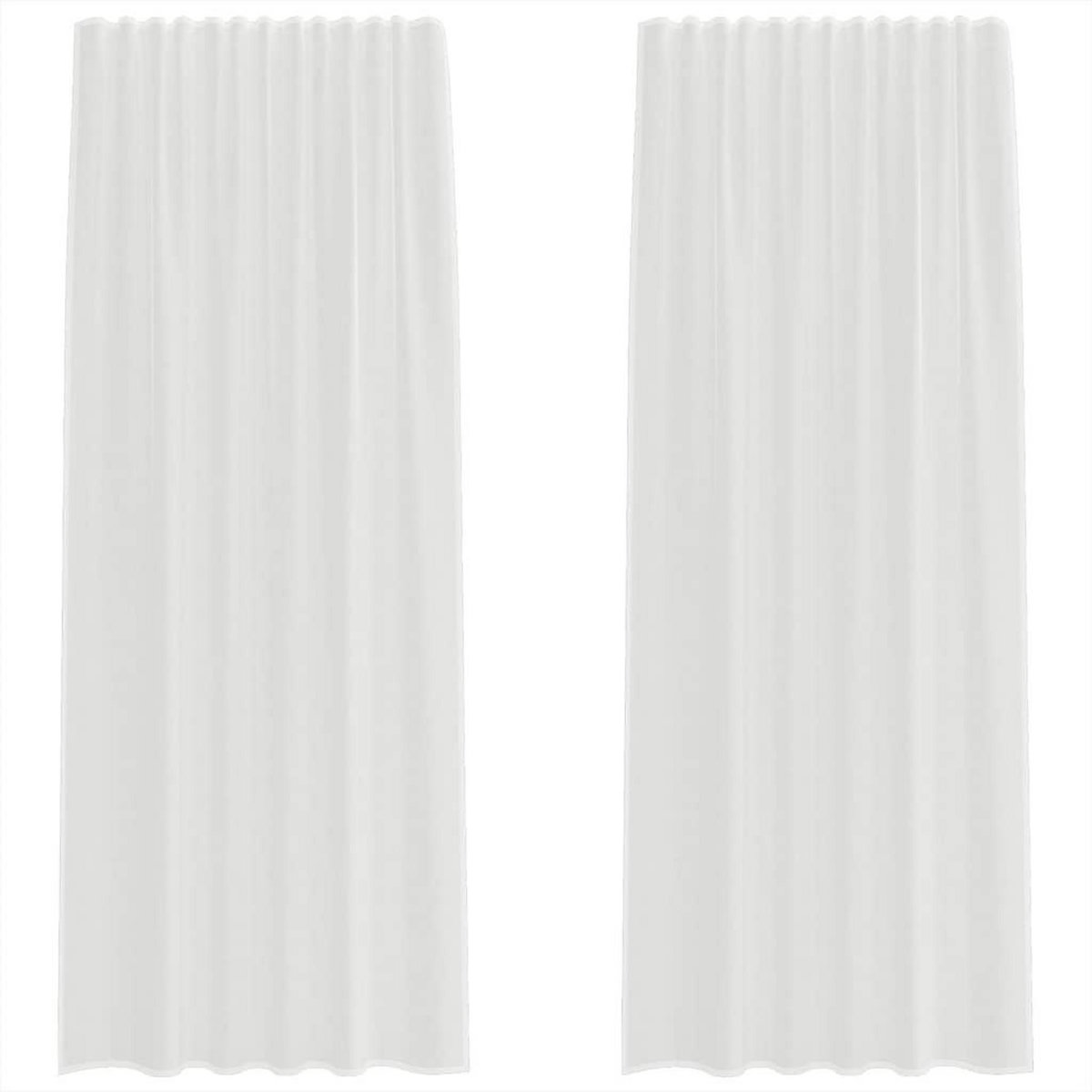 VIDAXL Rideaux en voile avec boucles 2 pcs sable 140x260 cm