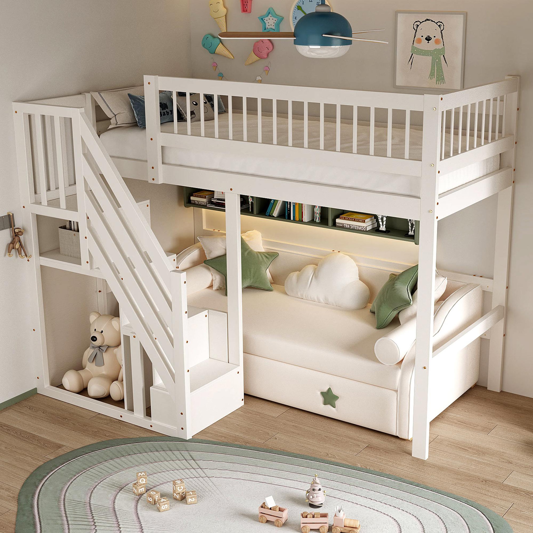 Voir la diapositive 5 : MERAX Lit mezzanine enfant