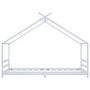 Voir la diapositive 4 : VIDAXL Cadre de lit d'enfant Blanc Bois de pin massif 90x200 cm