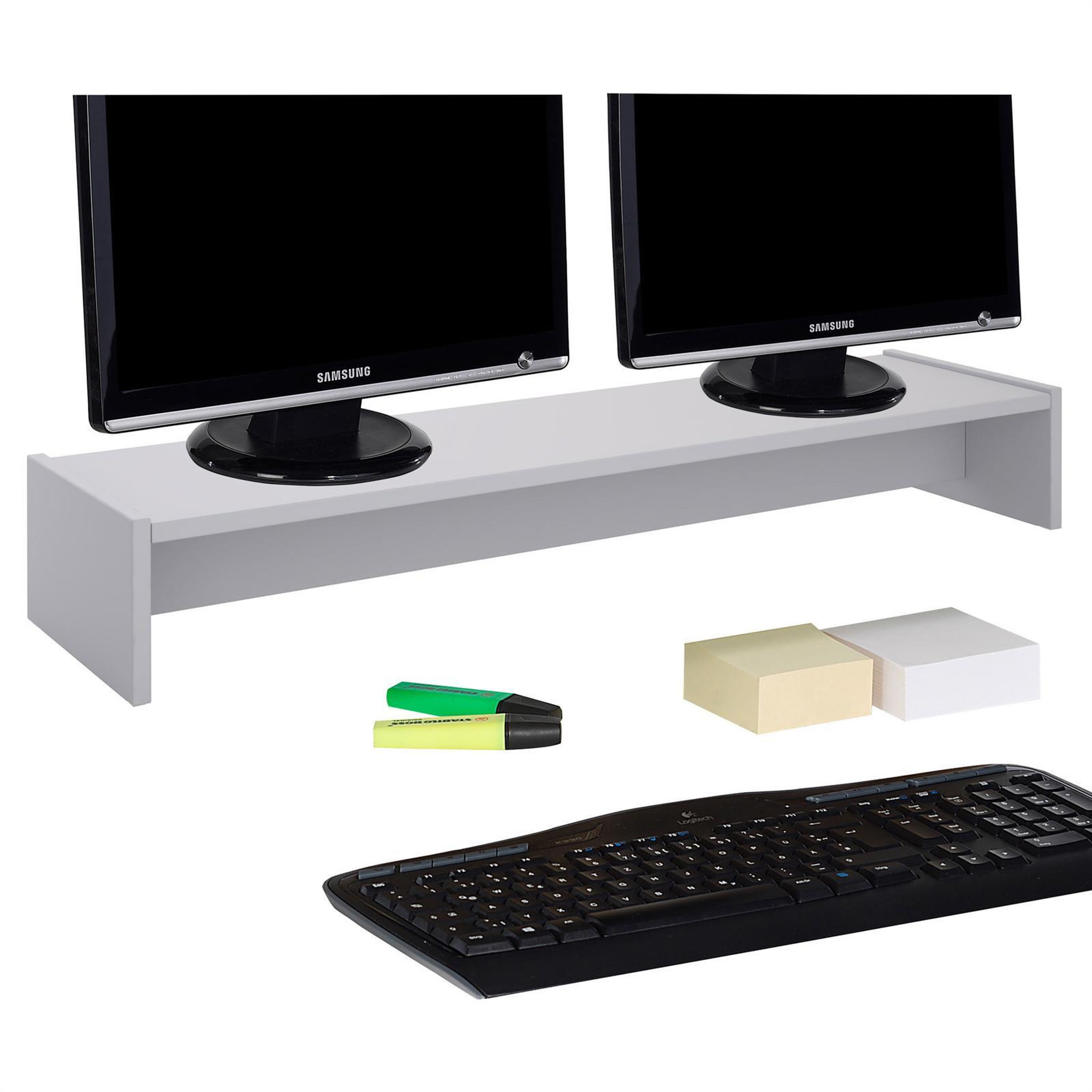 Voir la diapositive 1 : IDIMEX Support d'écran d'ordinateur SCREEN, en mélaminé