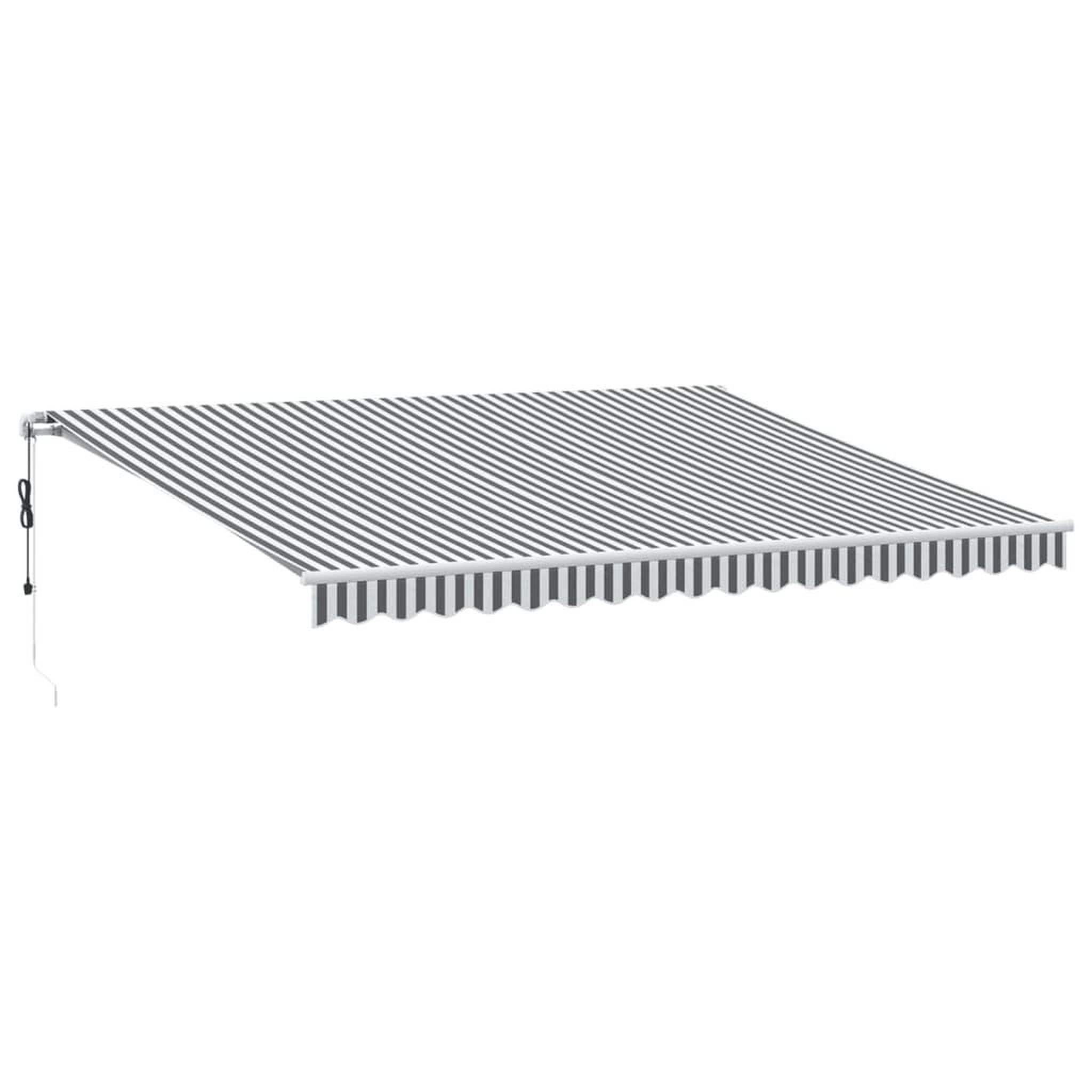 Voir la diapositive 2 : VIDAXL Auvent retractable automatique avec LED anthracite et blanc