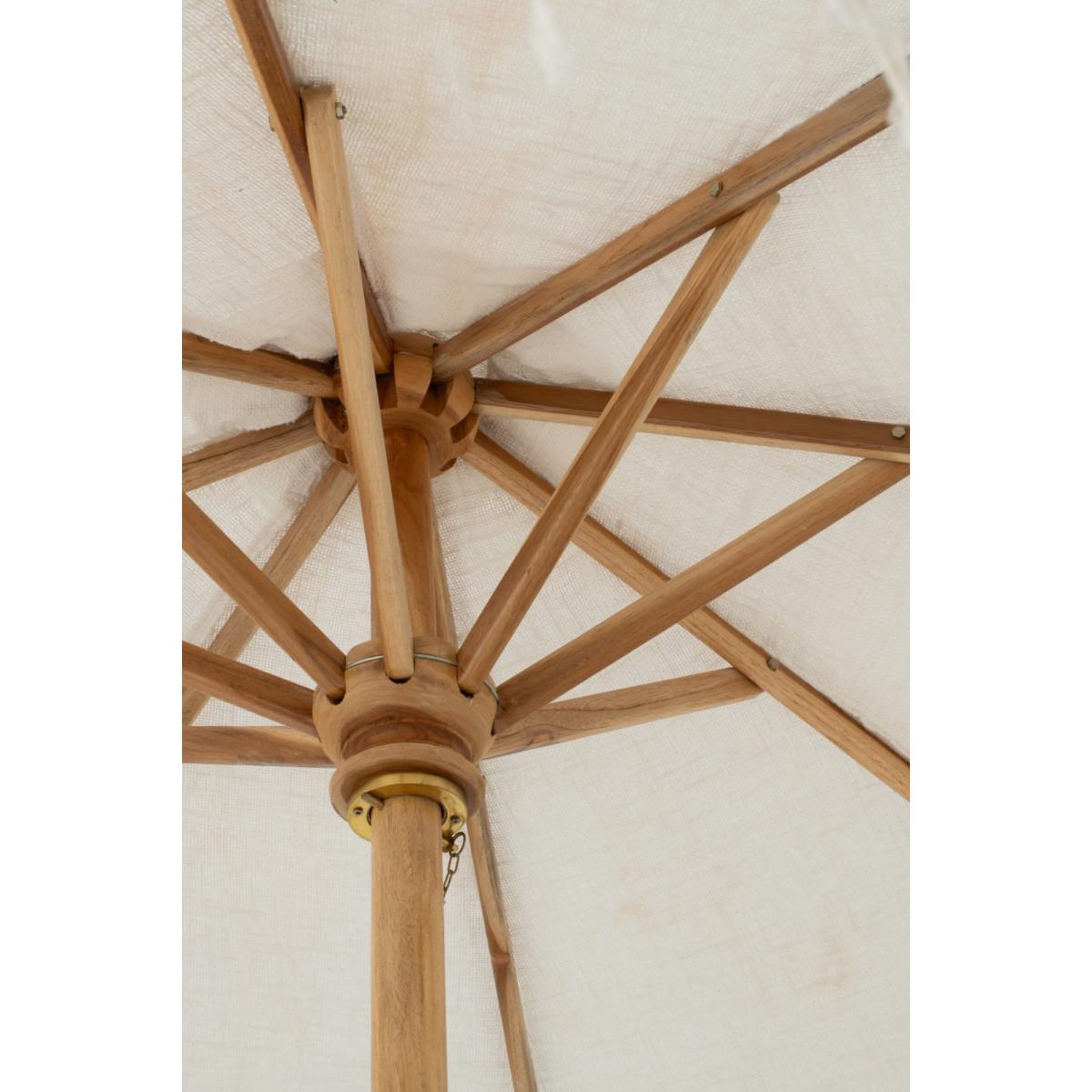 Voir la diapositive 3 : J-LINE Parasol déco en macramé  bali  250cm écru