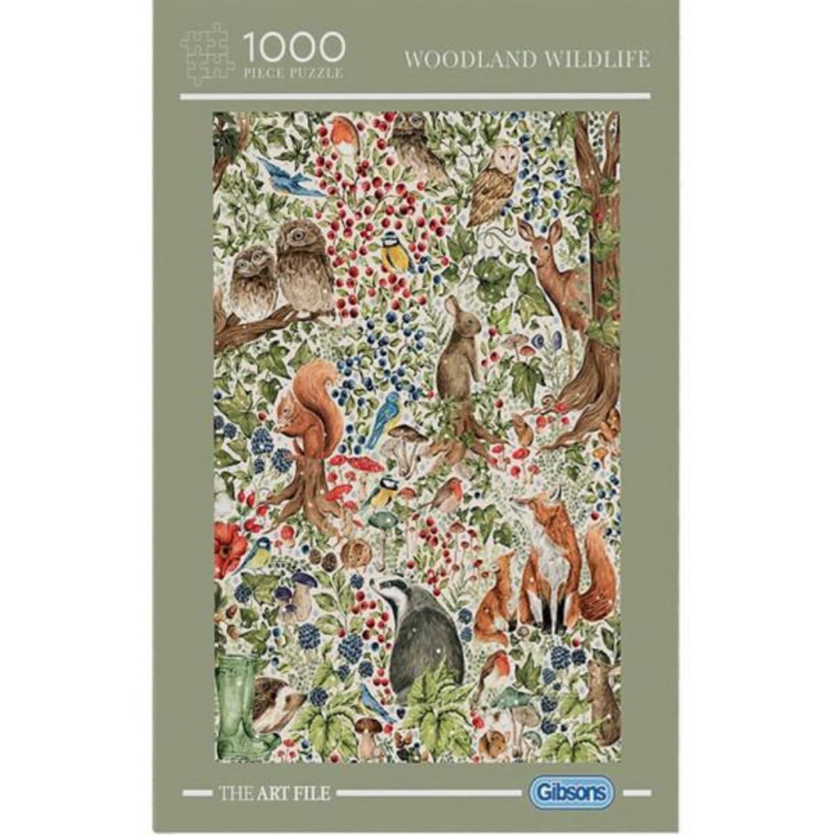 Gibsons Puzzle 1000 pièces Gibsons Woodland Wildlife