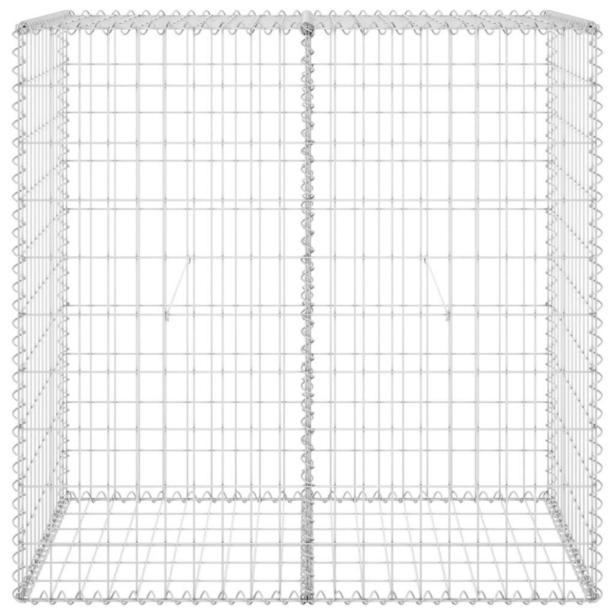 VIDAXL Mur en gabion avec couvercles Acier galvanise 100x60x100 cm
