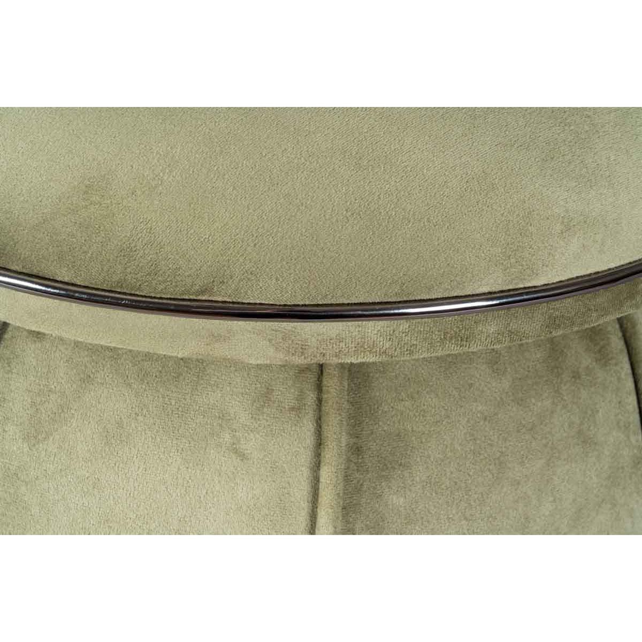 Voir la diapositive 3 : Paris Prix Tabouret rond design  corin  55cm vert & gris