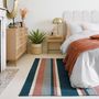 Voir la diapositive 3 : ATMOSPHERA Tapis Cannelé  Le Collectionneur  120x170cm Bleu Canard