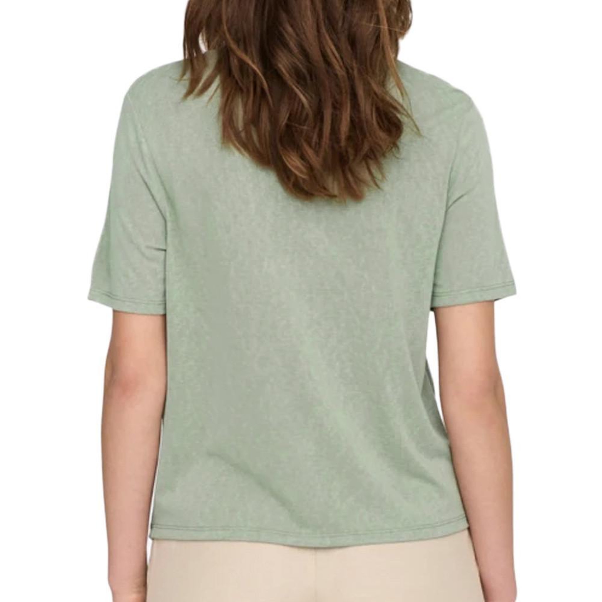 Voir la diapositive 2 : JACQUELINE DE YONG T shirt Kaki Femme JDY Faustina