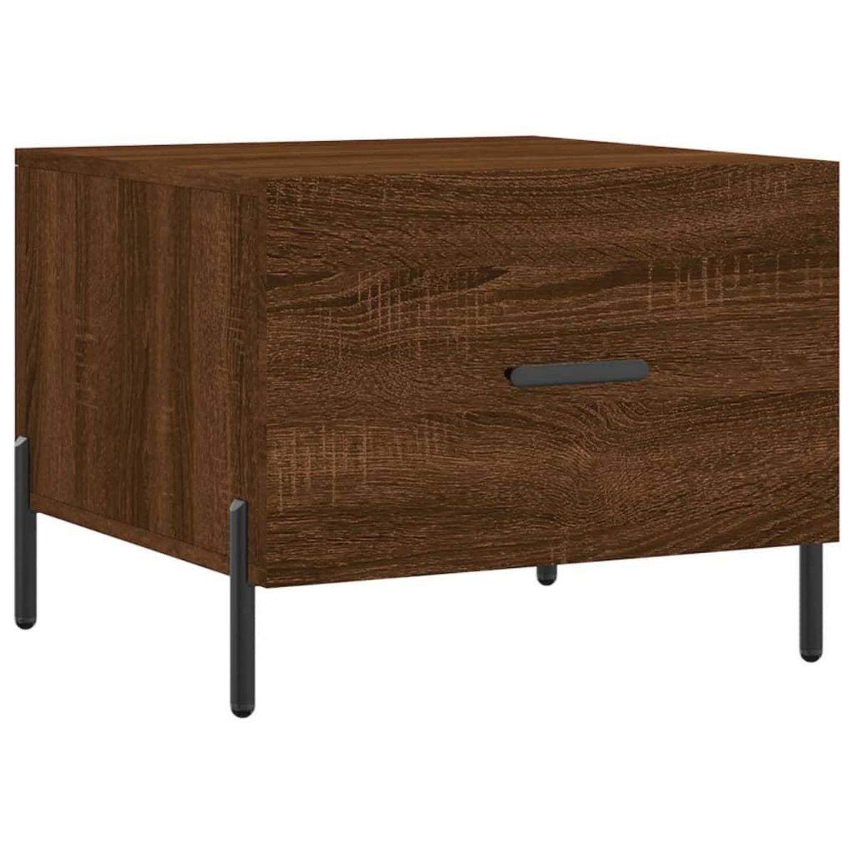 VIDAXL Table basse Chene marron 50x50x40 cm Bois d'ingenierie