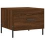 Voir la diapositive 2 : VIDAXL Table basse Chene marron 50x50x40 cm Bois d'ingenierie