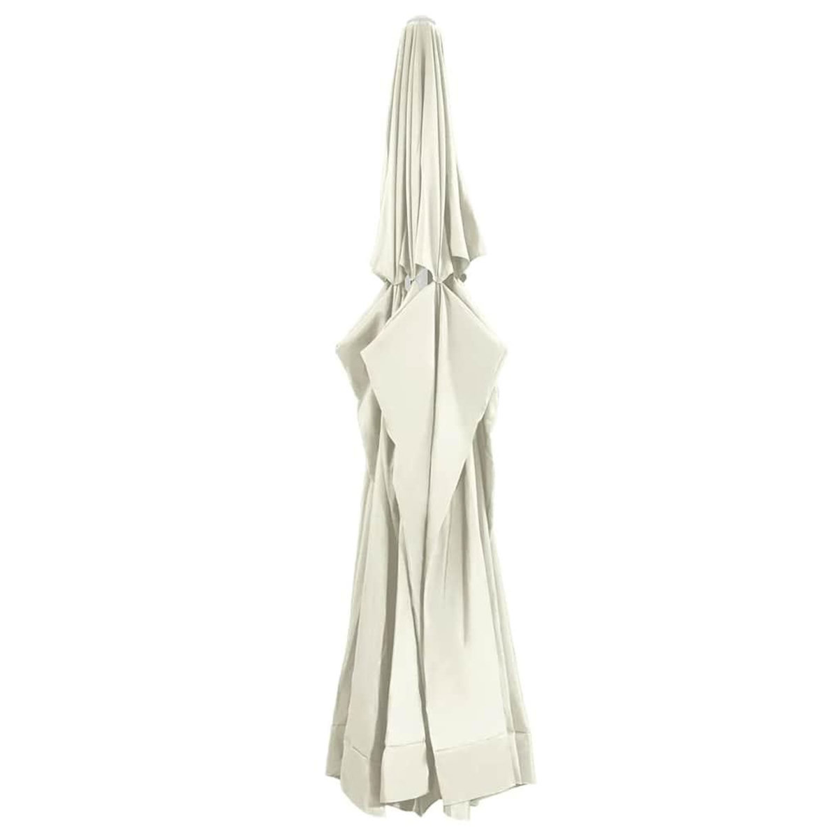 VIDAXL Tissu de remplacement pour parasol d'exterieur Sable 610 cm