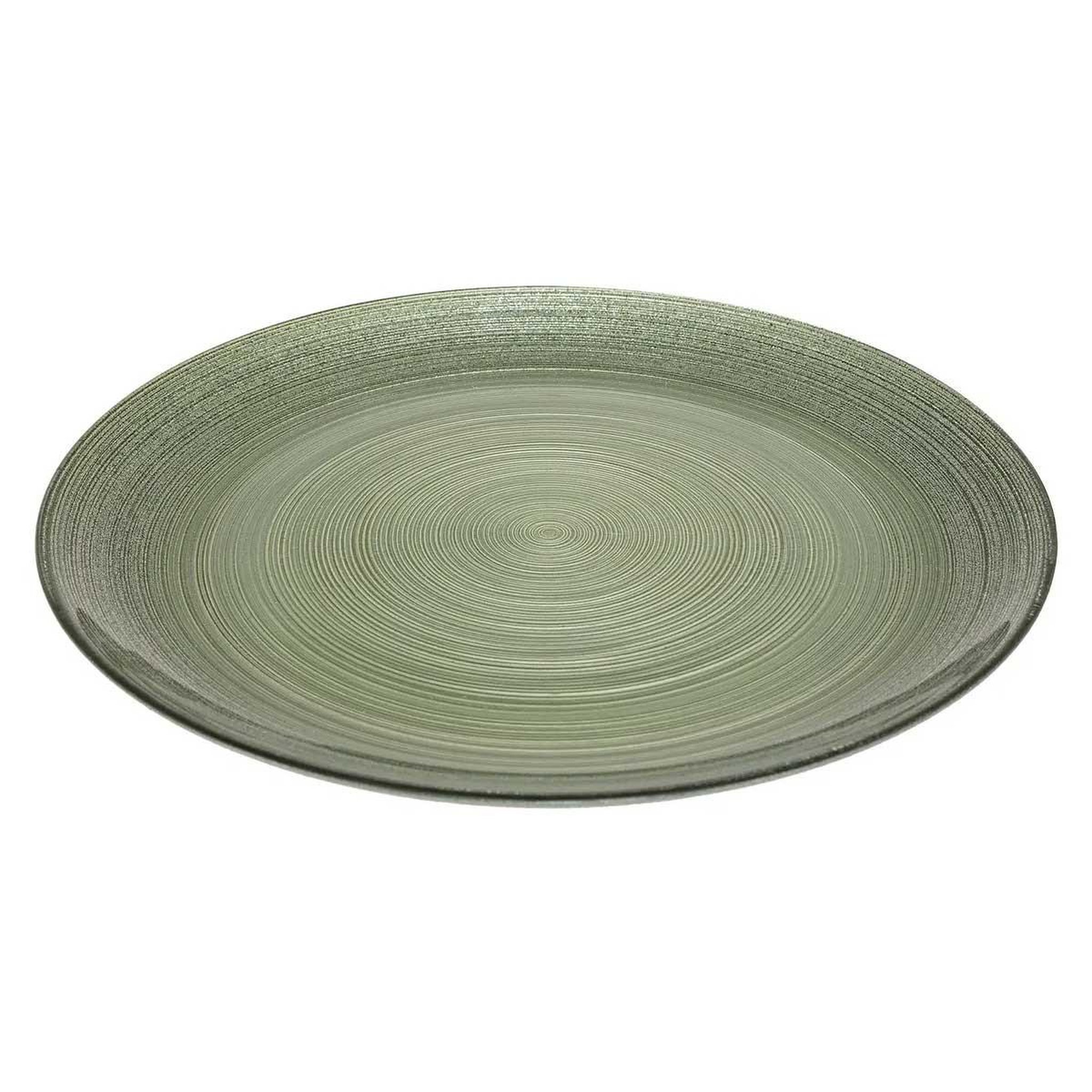 Voir la diapositive 2 : SECRET DE GOURMET Lot de 6 assiettes plates  jem  28cm vert