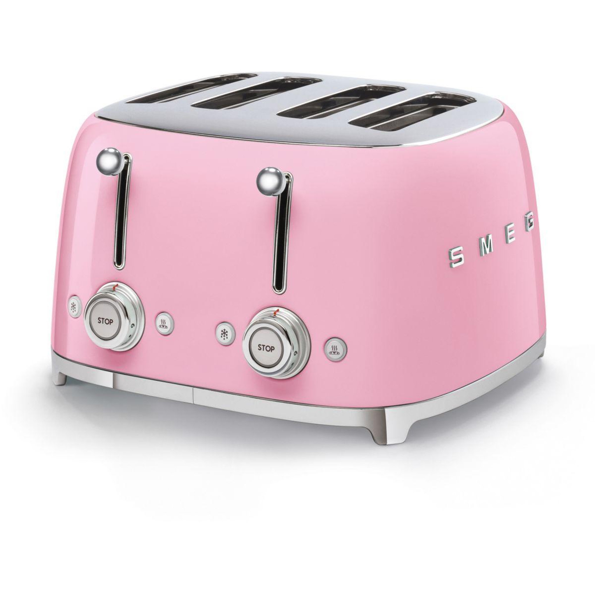 Voir la diapositive 3 : SMEG Grille-pain tsf03pkeu rose