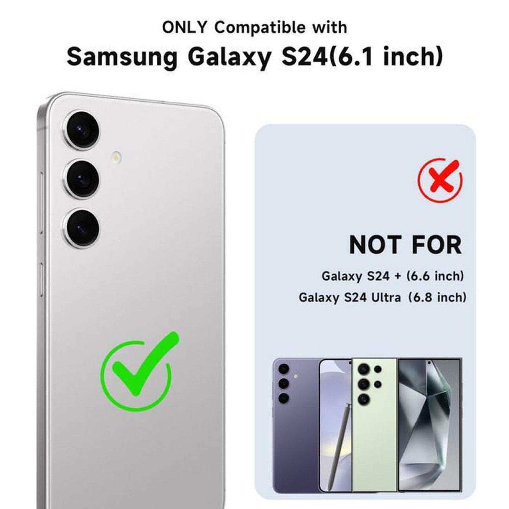 Voir la diapositive 2 : Coque semi-rigide orange pour Samsung Galaxy S24, recharge sans fil et béquille anneau rotative, finition effet dépoli avec protection écran et appareil photo
