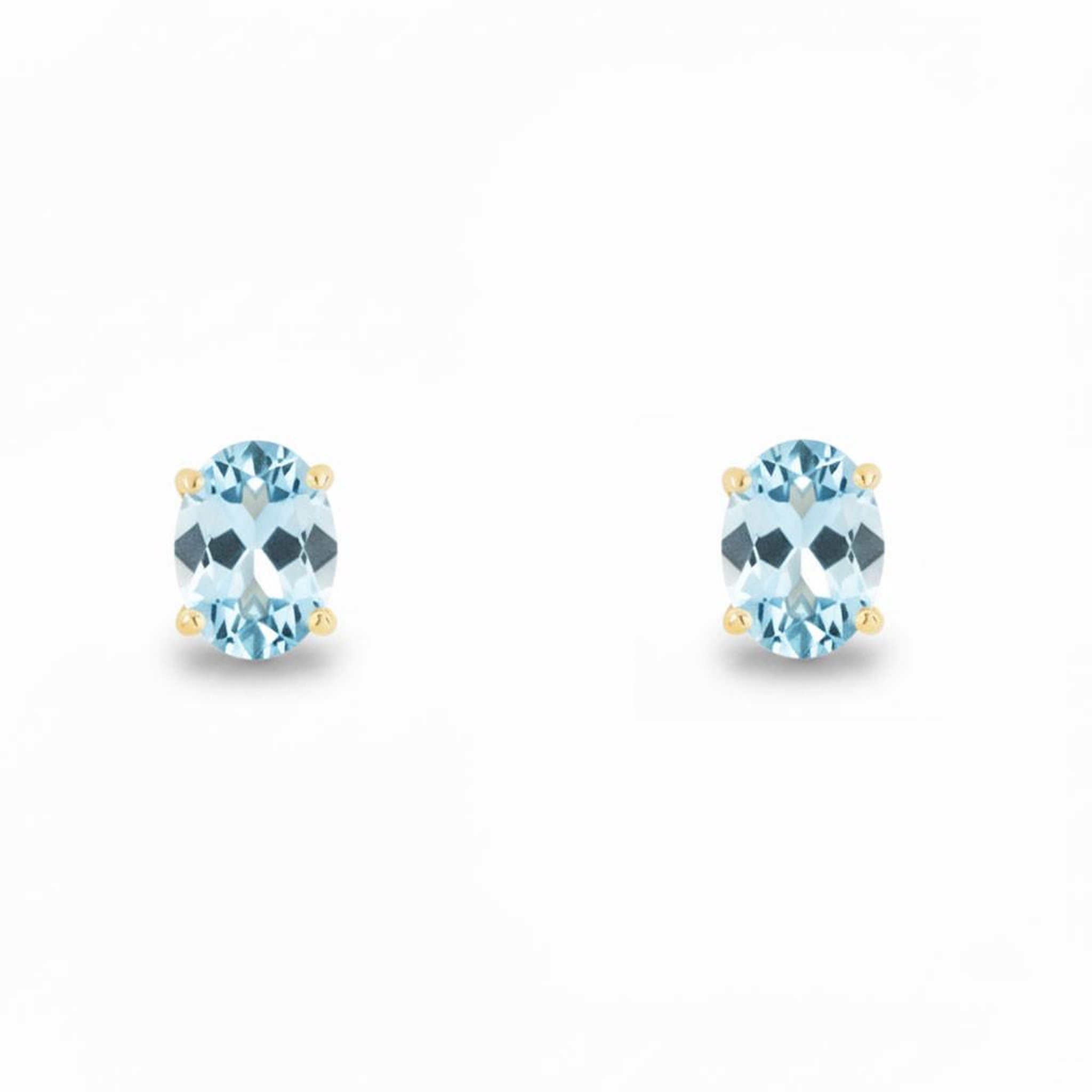 L'ATELIER D'AZUR Boucles d'Oreilles Or Jaune et Topaze Ovale - Femme