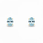 L'ATELIER D'AZUR Boucles d'Oreilles Or Jaune et Topaze Ovale - Femme