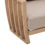 Voir la diapositive 4 : HESPERIDE Fauteuil de salon de jardin en bois LEMINDO - Beige
