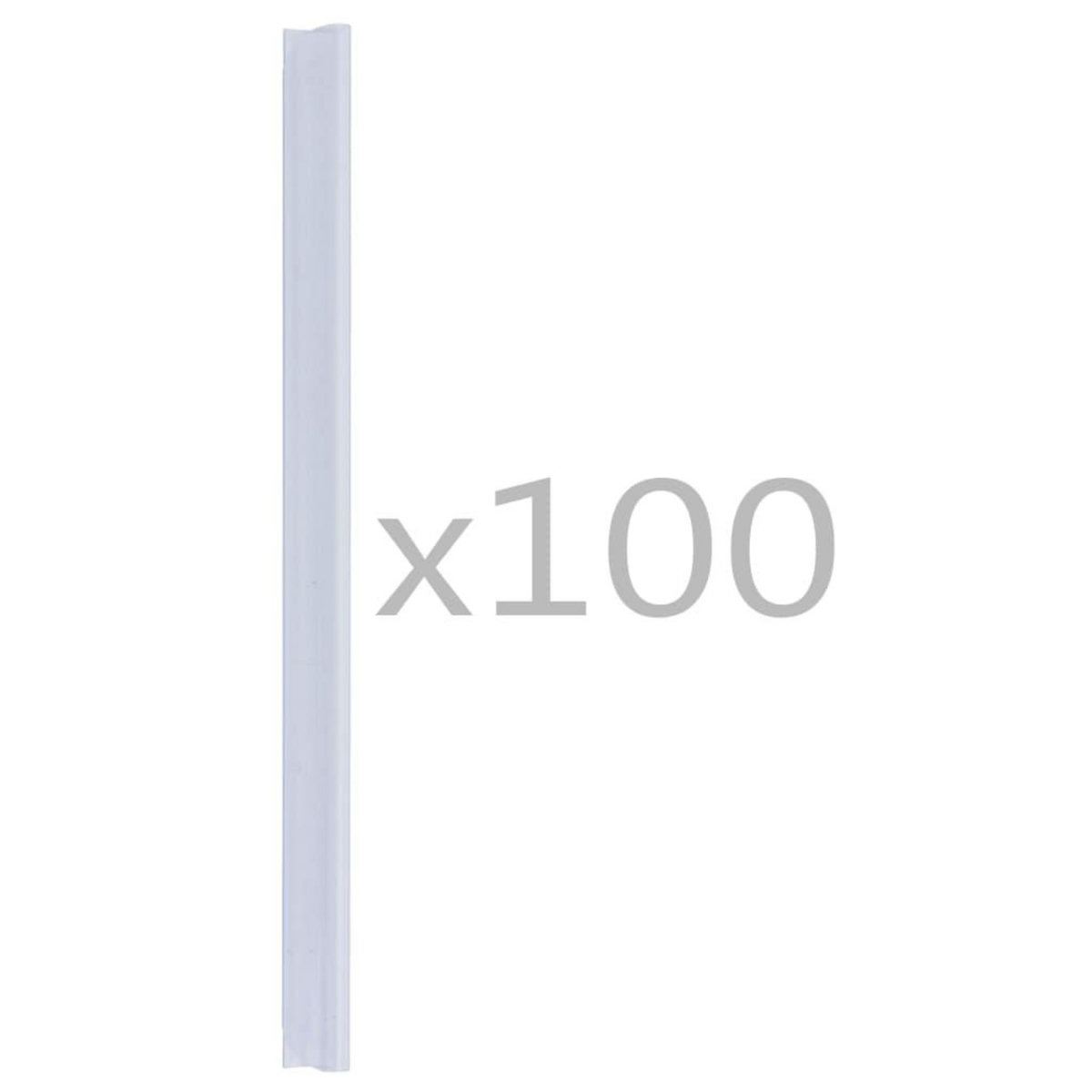 VIDAXL Attaches de bande de cloture 100 pcs PVC Transparent