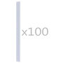 Voir la diapositive 2 : VIDAXL Attaches de bande de cloture 100 pcs PVC Transparent