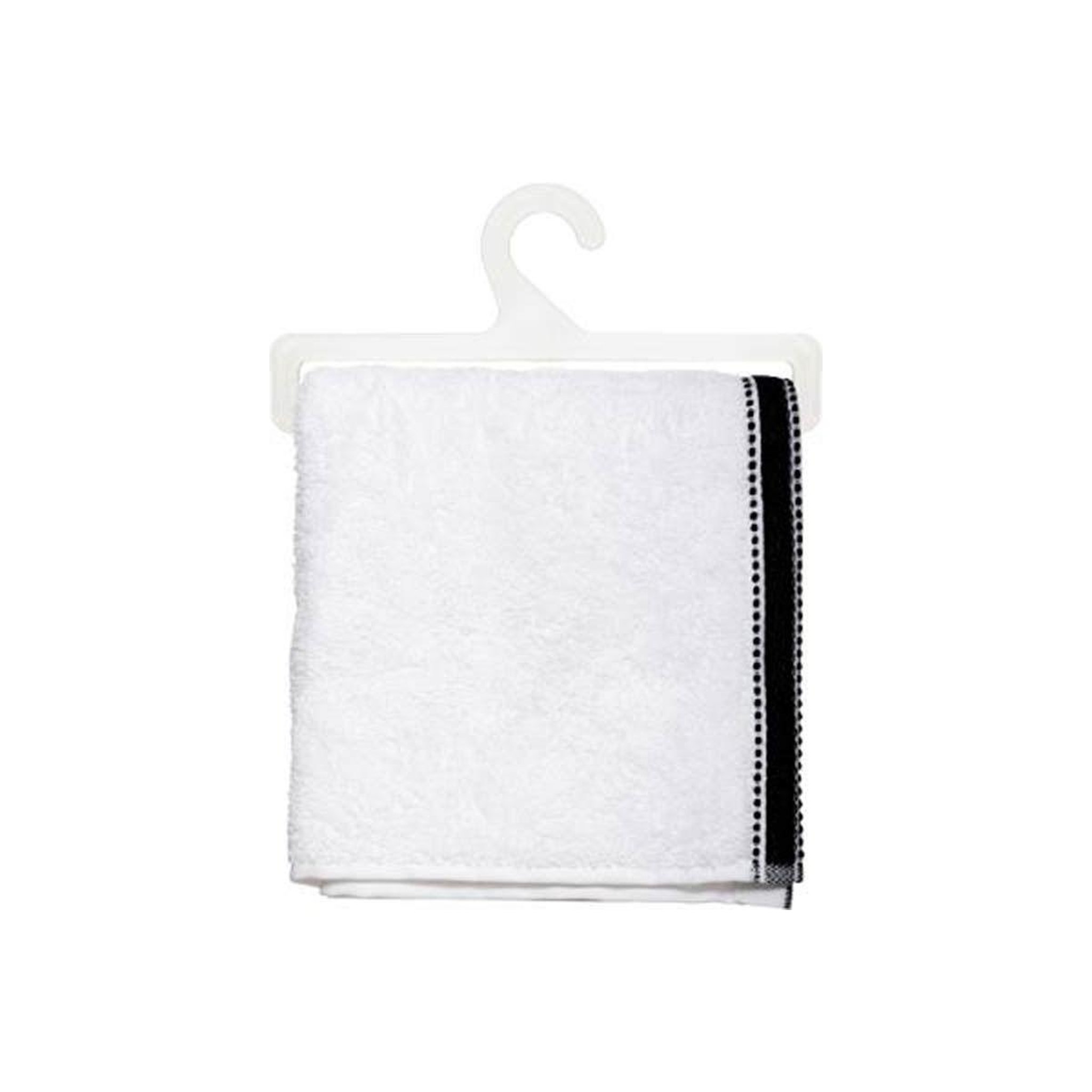 Voir la diapositive 3 : ATMOSPHERA Serviette de toilette  joia  50x90cm blanc