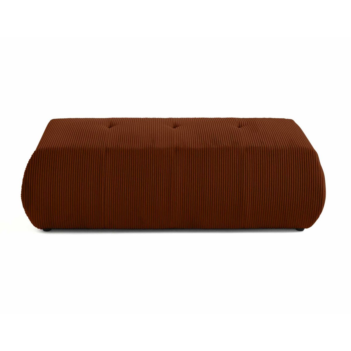 LISA DESIGN Onyx - pouf d'appoint - en velours côtelé