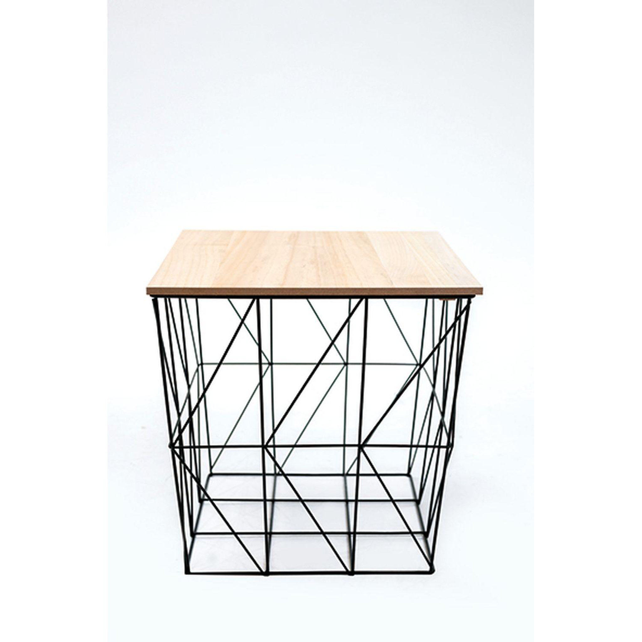 Voir la diapositive 5 : KB8 Lot de 3 tables d'appoint ou tables gigogne en MDF et Métal