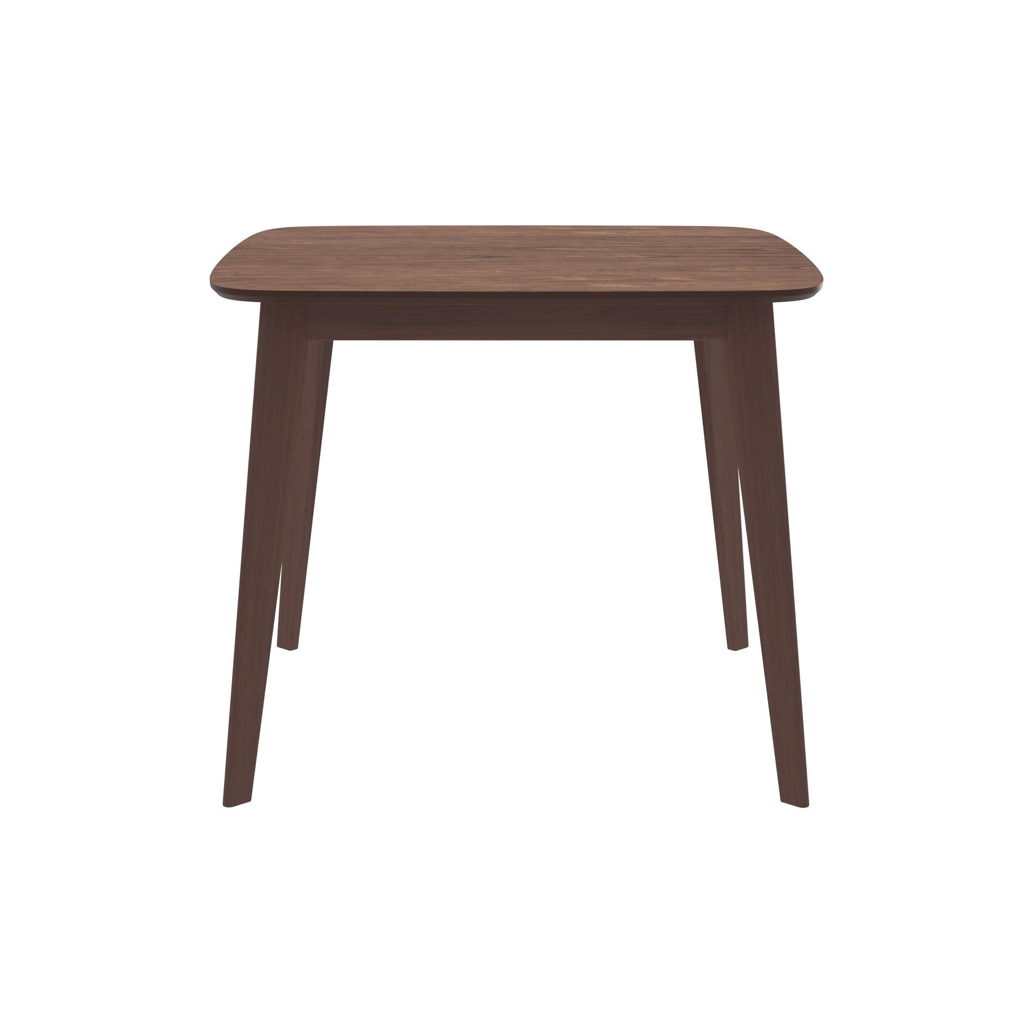 Voir la diapositive 6 : MAISON PAVANE Table carrée 4 personnes en bois foncé finition noyer 90 cm-julio